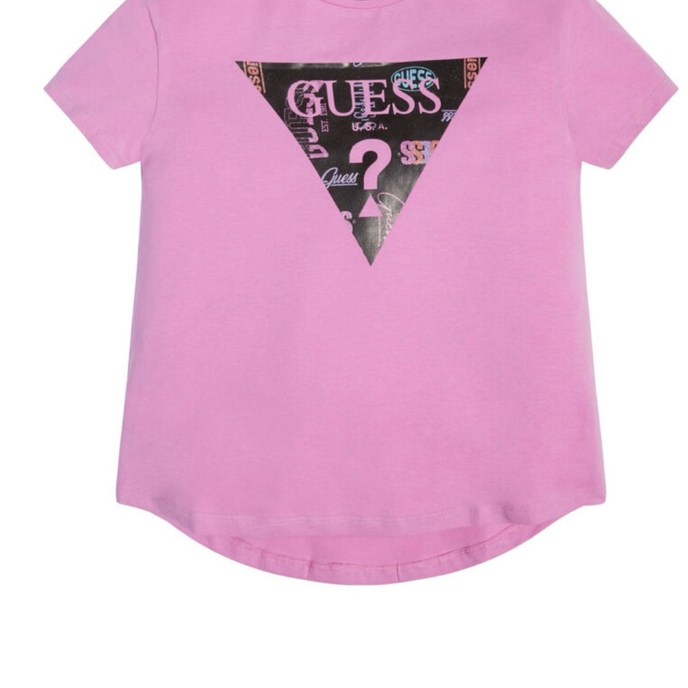 GUESS Kids Pink Graphic T-Shirt